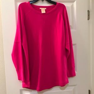 Hot Pink Slouchy Sweater